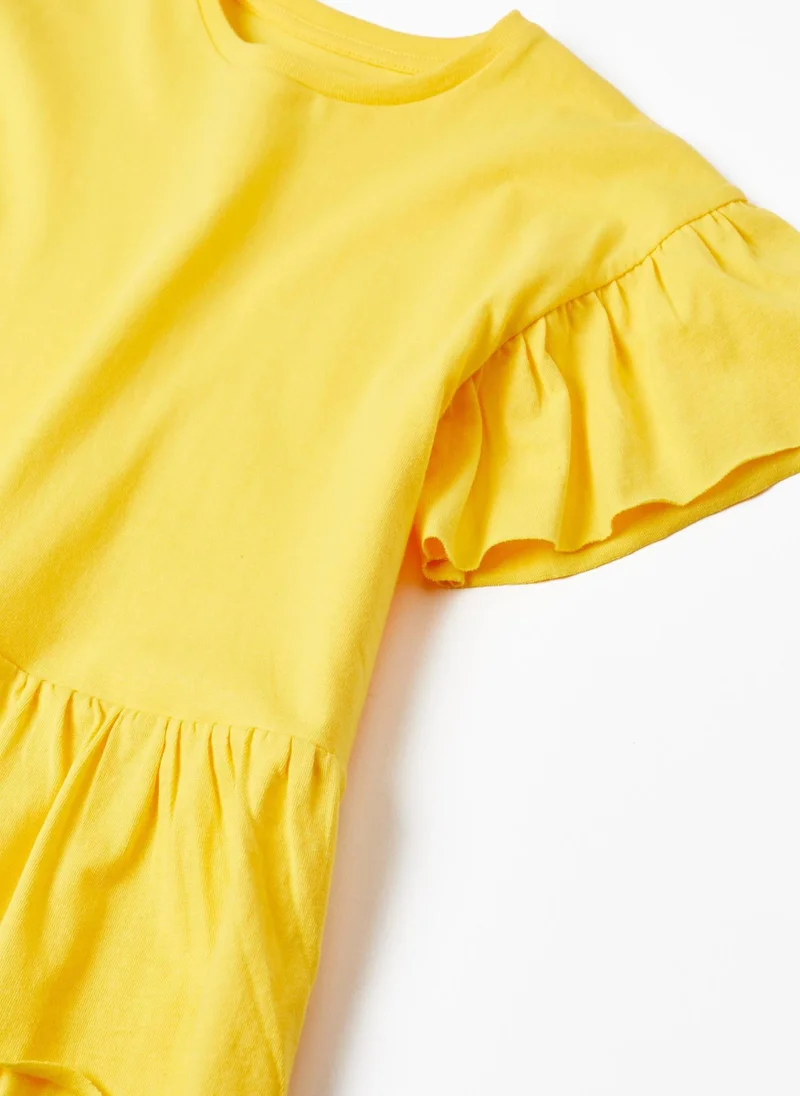 Zippy Cotton T-shirt with Frills for Girls