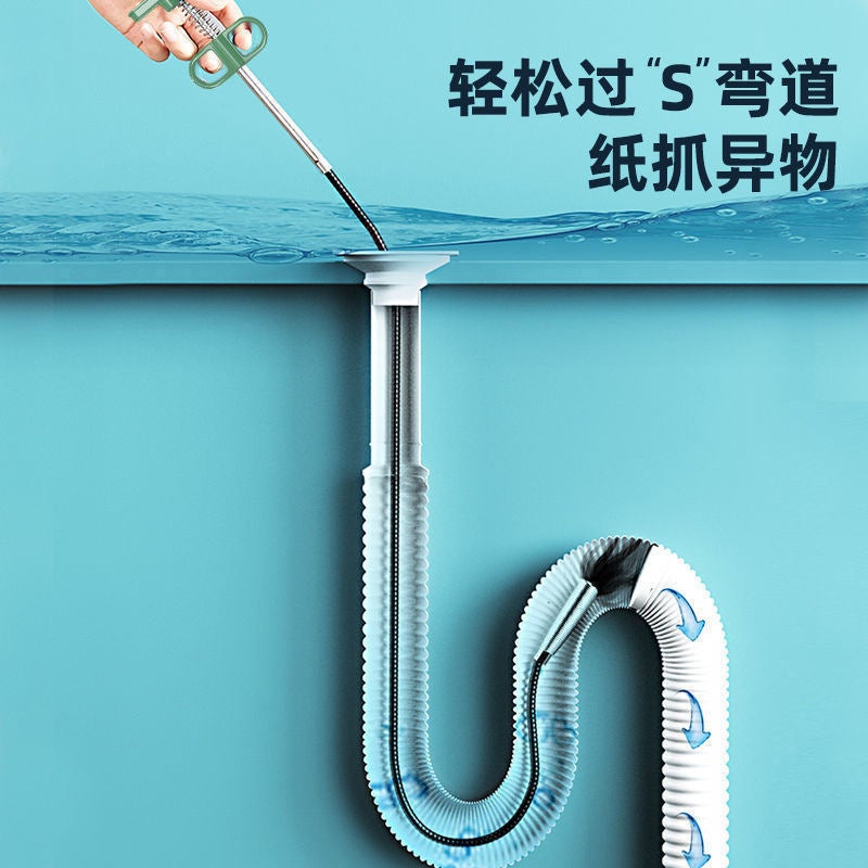 Pipe Dredge Grasping Household Kitchen Toilet Sewer Special Tool Floor Drain Blockage Cleaning Multifunctional Artifact - Image 5