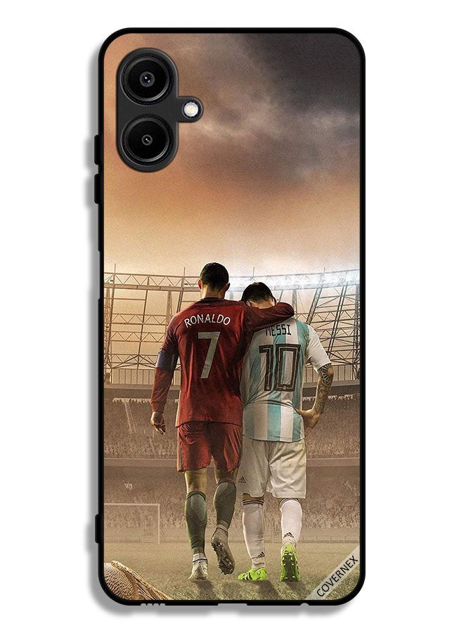 Covernex Samsung Galaxy A06 4G Protective Case Cover Messi & CR7 Ronaldo  - Image 1