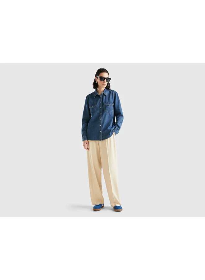UNITED COLORS OF BENETTON Regular Fit Denim Shirt