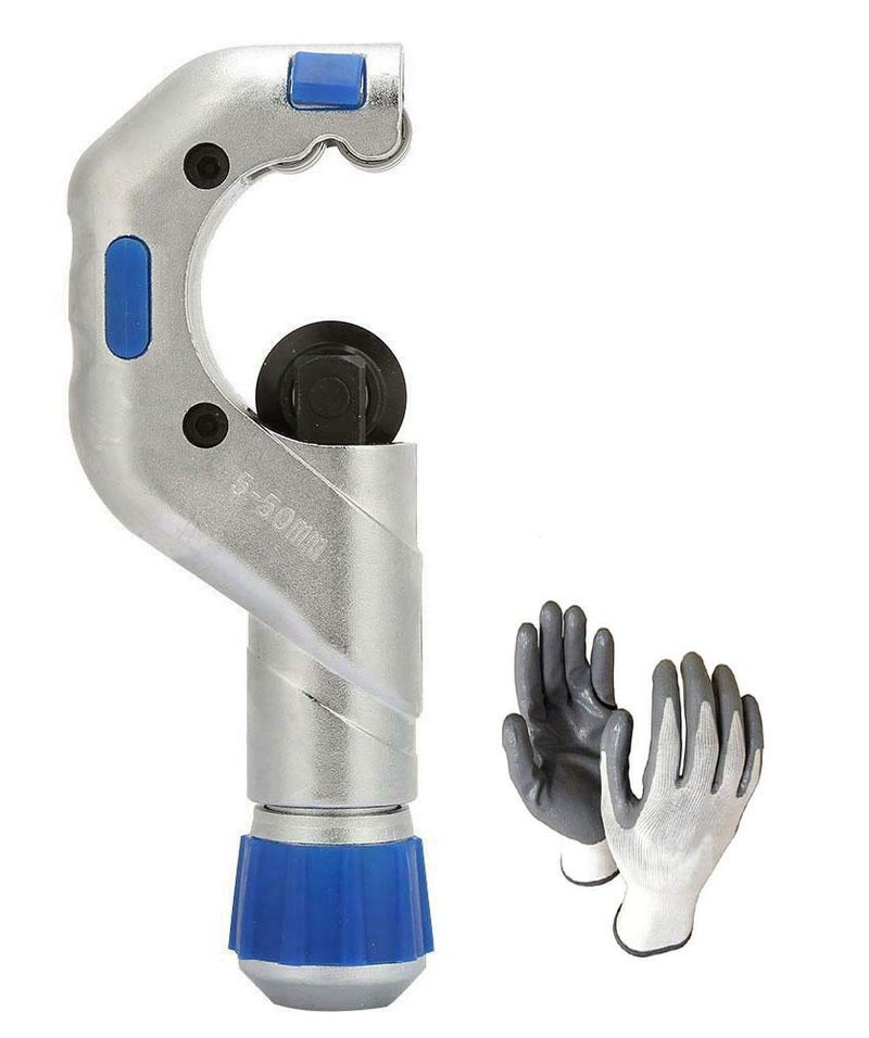 ISC Tube Cutter for Stainless Steel, Aluminum, Copper Tube Cutting with Gloves Tool CT-650 - Precise Cuts, Versatile Diameter Range, Durable Material, Portable Design, Safety Gloves Included - Image 1