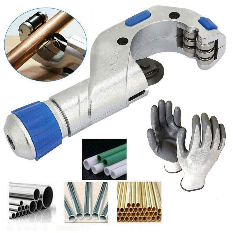 ISC Tube Cutter for Stainless Steel, Aluminum, Copper Tube Cutting with Gloves Tool CT-650 - Precise Cuts, Versatile Diameter Range, Durable Material, Portable Design, Safety Gloves Included - Image 2