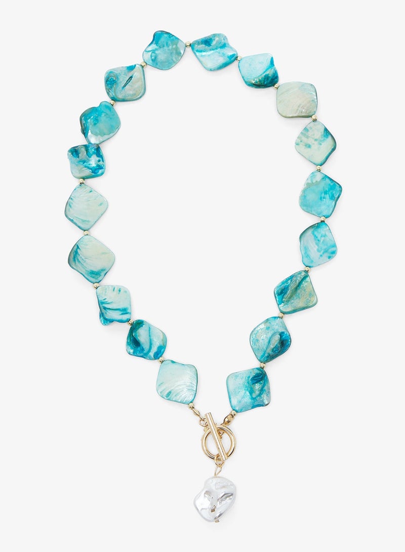 Ginger Sea Charm Resin Necklace - Image 2