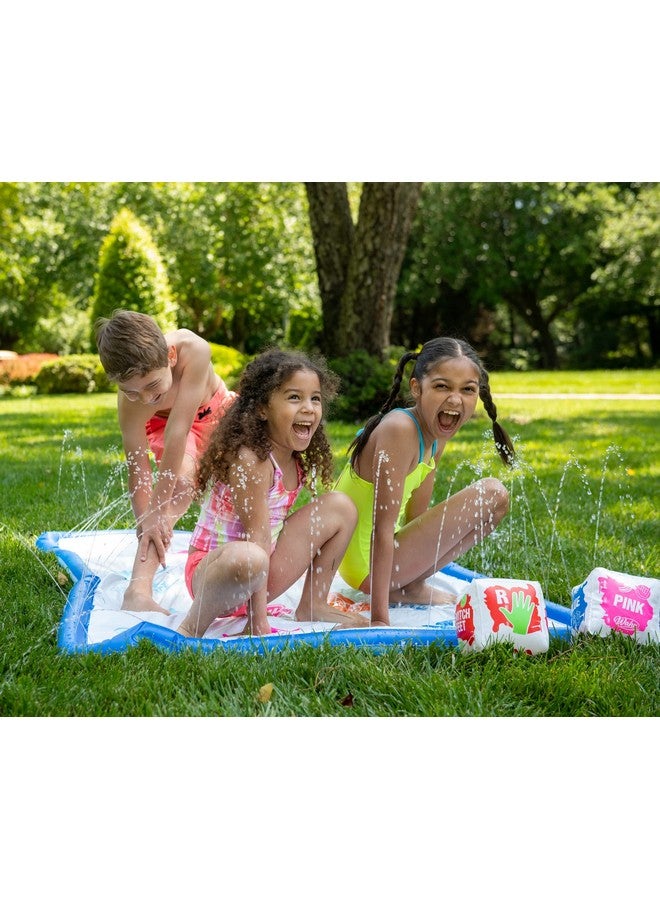 Wahu Splash 'N' Tangle Water Game for Kids Ages 5+ and Adults, Kids Outdoor Twister Water Game with Play Mat, Hose Connector, and 2 Dice, Multicolor - Image 5