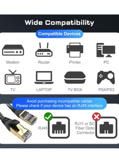 X-PRO5 Cat8 Network Lan Cable 1Meter High Speed 40Gbps 2000MHz RJ45 Internet Ready Cable Double Shielded Ethernet Cable  - Image 3