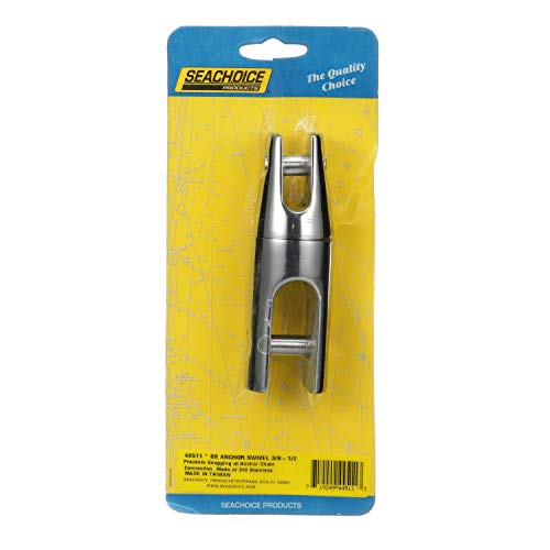 Seachoice Stainless Steel Anchor Swivel, 4 5/8 in. Long, 7/8 in. Anchor Side, 1/2 in. Chain Side - Image 4