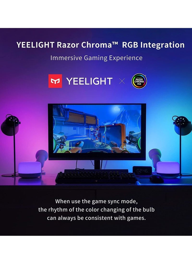 Yeelight - Yeelight Smart LED Bulb 1S Color Version YLDP13YL 8.5W RGB Light Desk Floor Table Lamp Support APP Control Light Work With APP Homekit AC220V-240V 1700K-6500K E26 E27 800lm - Image 1