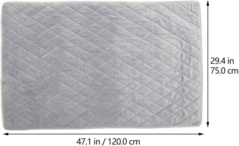 USB Multifunctional Heated Blanket Gray Low Voltage Electric Warm Shawl for Home Office Camping Wearable Reusable Fast Heating Cozy Comfort for Winter - Image 2