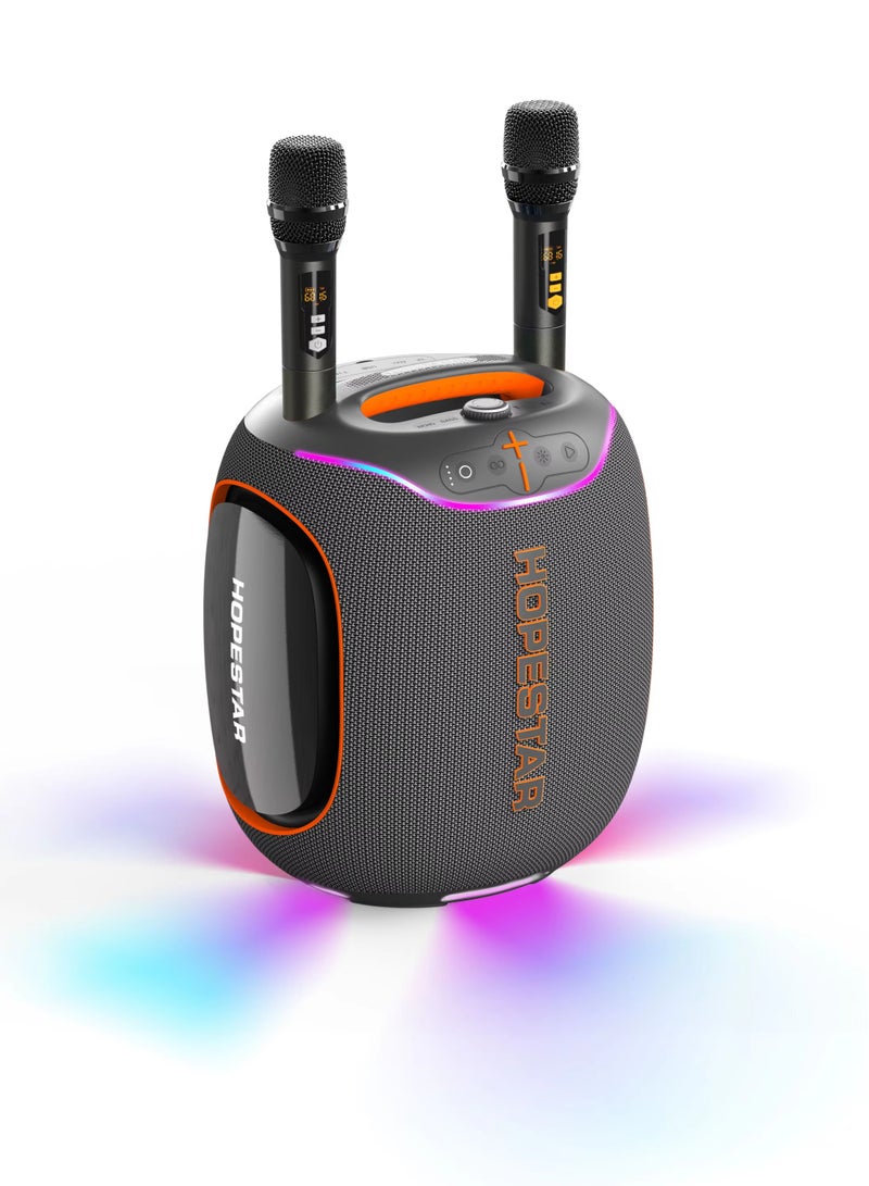 Hopestar Party Box 600 – 300W Max Loudest Portable Bluetooth Speaker with 2 Wireless Mics, IPX5 Waterproof, Deep Bass, Subwoofer, DSP, RGB Lights, TWS, Karaoke & 30,000mAh Battery – Ultimate Party Boombox - Image 1