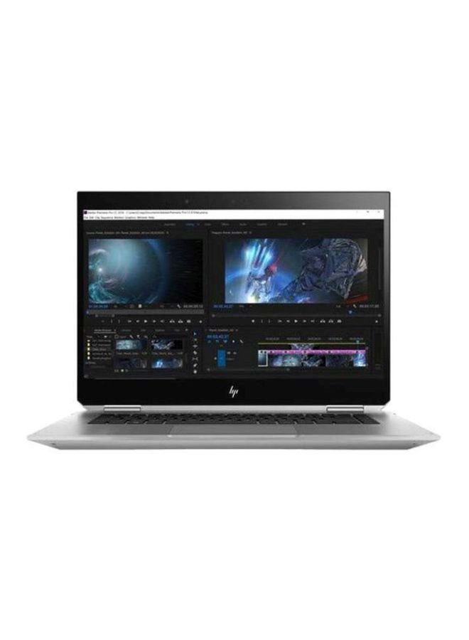 HP لابتوب زيد بوك ستديو X360 G5 ورك ستيشن قابل للتحويل 2 في 1 بشاشة مقاس 15.6 بوصة، ومعالج كور i5 وذاكرة رام سعة 8 جيجابايت ومحرك أقراص SSD سعة 256 جيجابايت وبطاقة رسومات إنتل 630 فائقة الوضوح فضي - Image 1