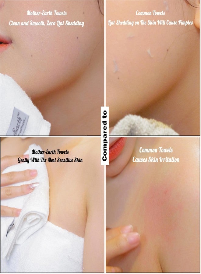 Mother Earth Mother-Earth 4 Pcs Blush Green Fingertip Towels for Bathroom - 11 x 18 Inches, Extra Absorbent and Soft Terry Towels for Sensitive Skin, Quick Dry - Image 4