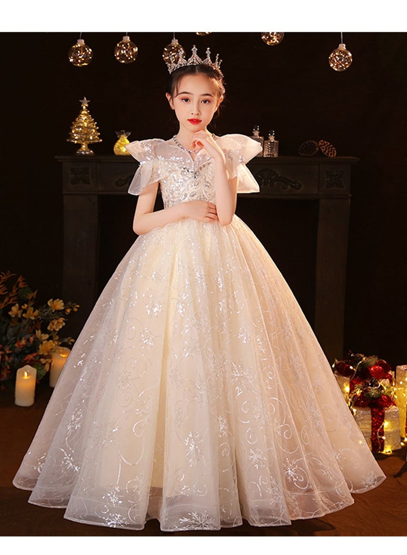 Children's dress princess dress girl host birthday princess dress piano performance costume costume - Image 2
