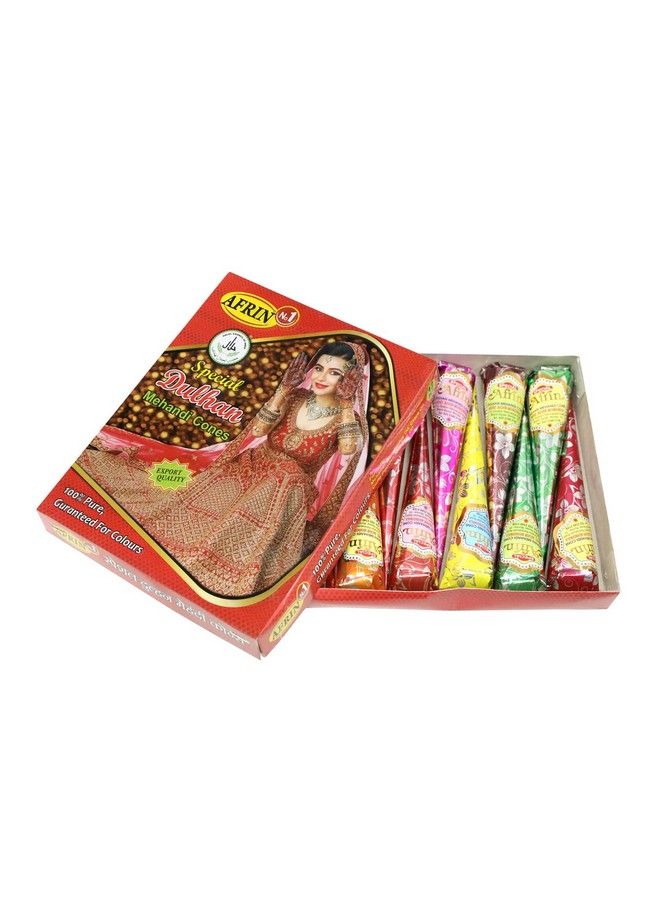 Afrin Henna Mehandi Cone Pack Of 12 (30Gm Each) - Image 1