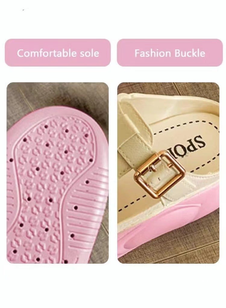 FASHION Women's Closed Toe Half Slippers Summer Slip On Lazy Half Slide Sandals Soft And Comfort Hollow Out This Solid Casual Shoes For Women Freeing Up Your Feet - Image 5