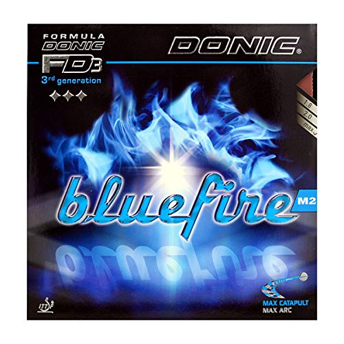 DONIC Blue Fire M2 Table Tennis Rubber, Colour - Red - Image 1