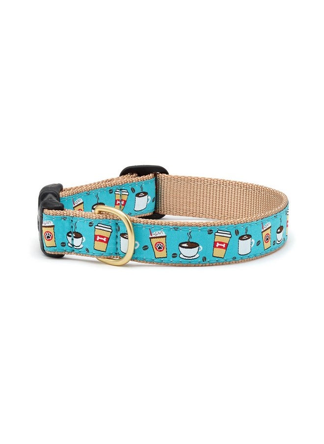 Up Country - Up Country Coffee Nut Dog Collar, Medium (12 to 18 inches) 5/8 inch Narrow Width - Image 1