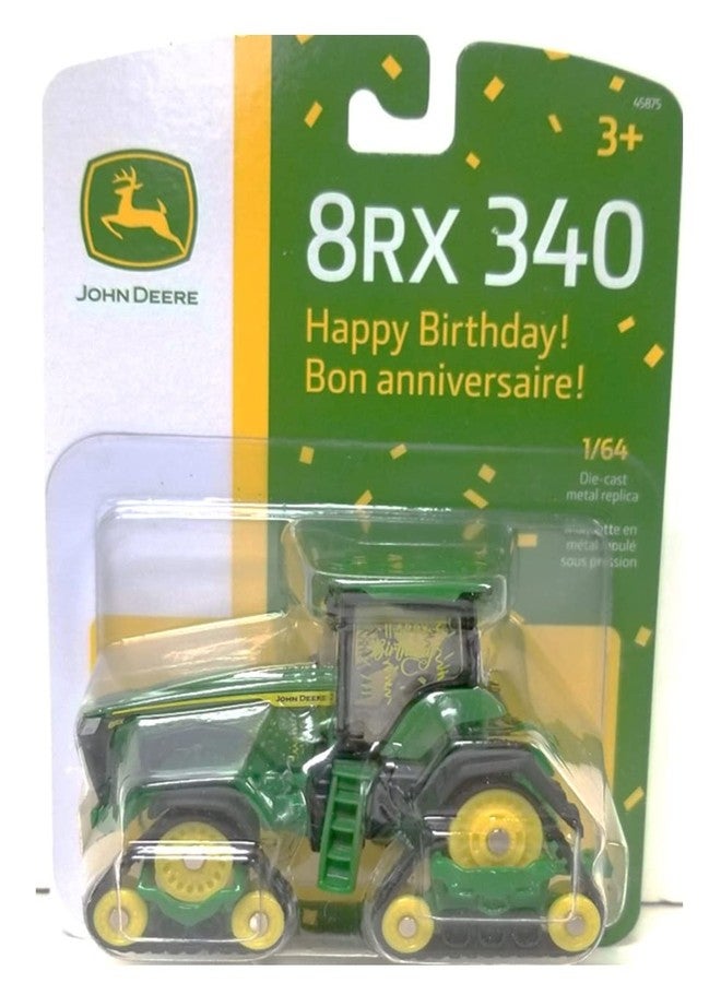 John Deere 1/64th Scale 8RX 340 Happy Birthday Tractor Replica - Image 3