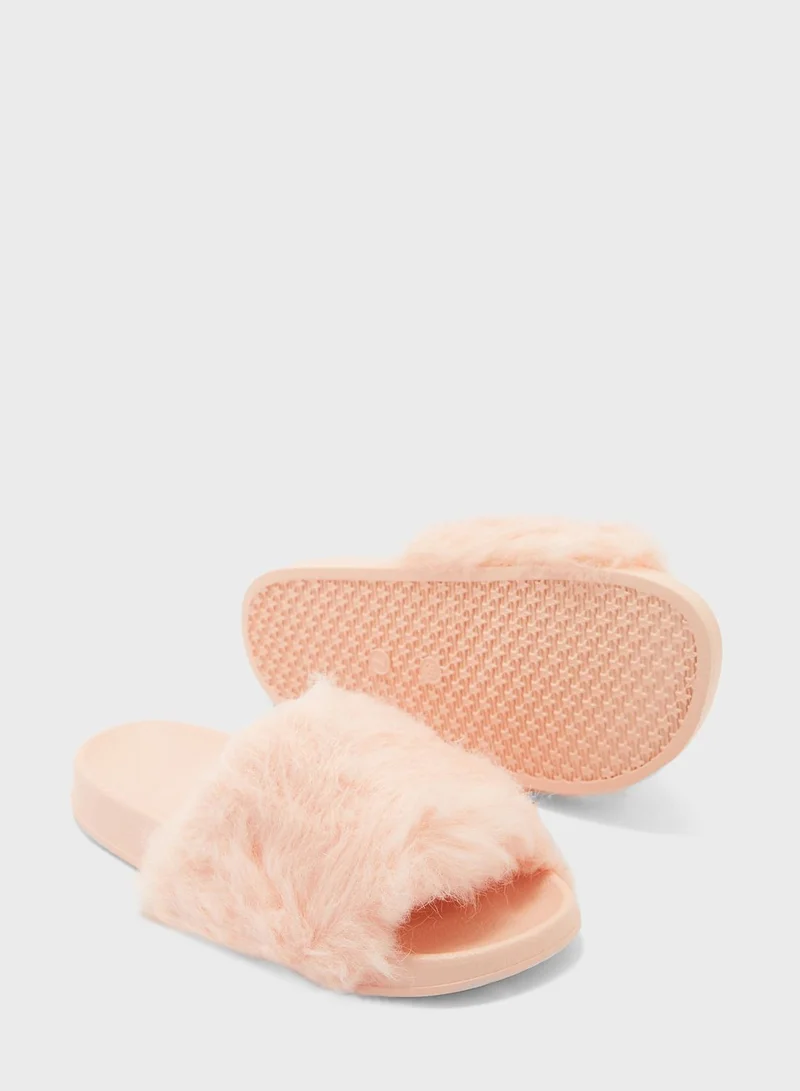 Ginger Ladies Fur Slider