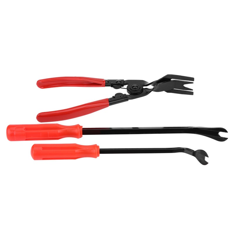 Car Door Trim Rivets Fastener Remover Tool Kit: 3pcs Spring Loaded Pliers - Jaw Design For Easy Clip Removal Wide Nose To Protect Panels For Car Interior Exterior Trim - Image 2