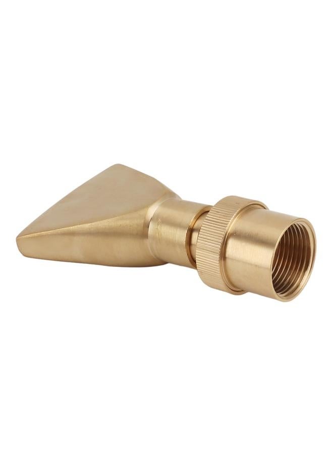 NIBEMINENT Fan Shaped Fountain Nozzle Copper Adjustable Uniform Water Spray Fan Shaped Fountain Spray Head for Park G1in  - Image 3