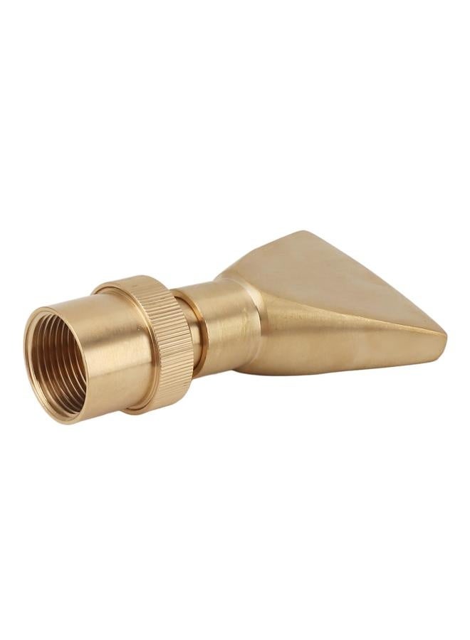 NIBEMINENT Fan Shaped Fountain Nozzle Copper Adjustable Uniform Water Spray Fan Shaped Fountain Spray Head for Park G1in  - Image 4
