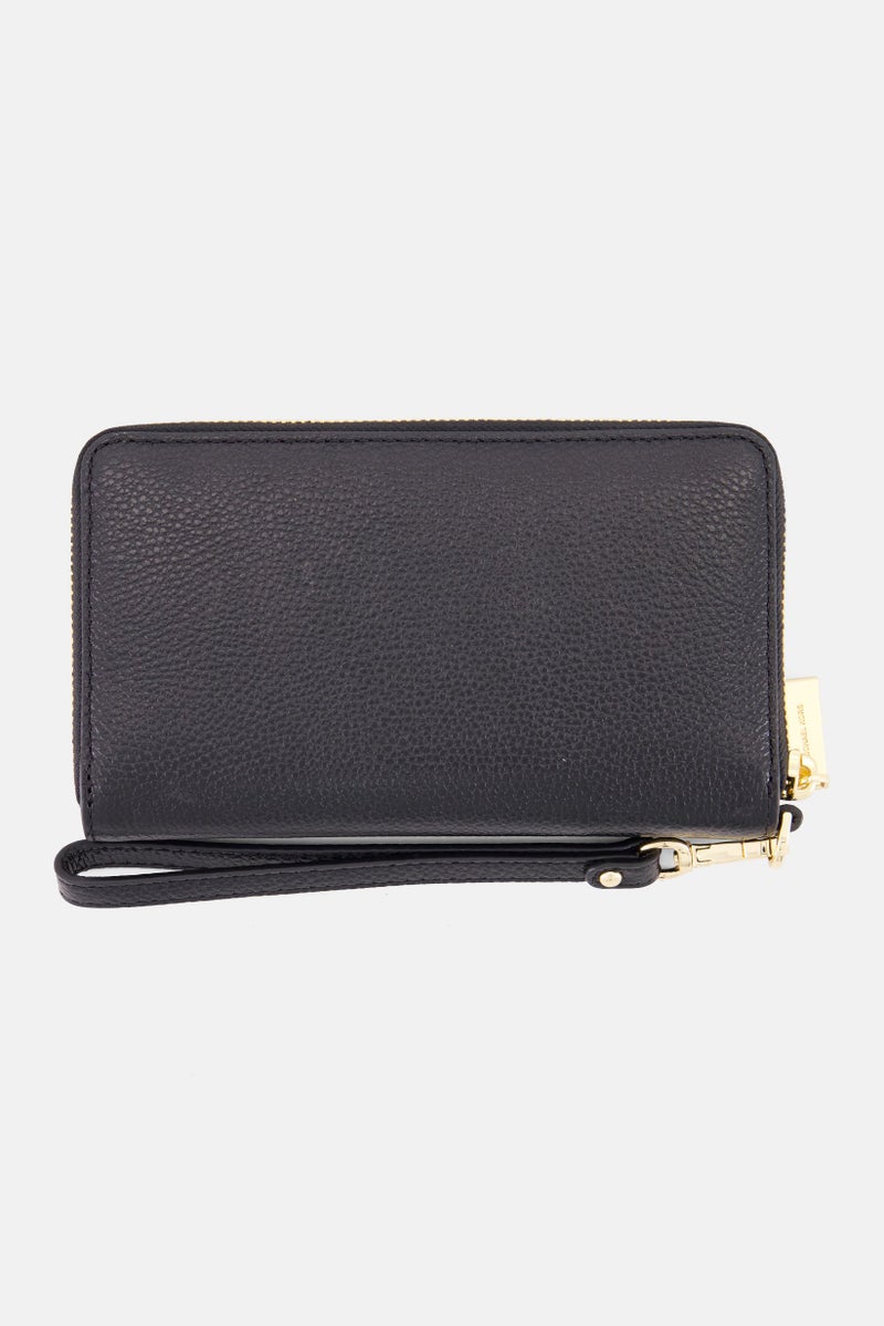 Michael Kors محفظة جلدية كبيرة للنساء 18 طول × 11 ارتفاع × 2 عرض، أسود - Image 2