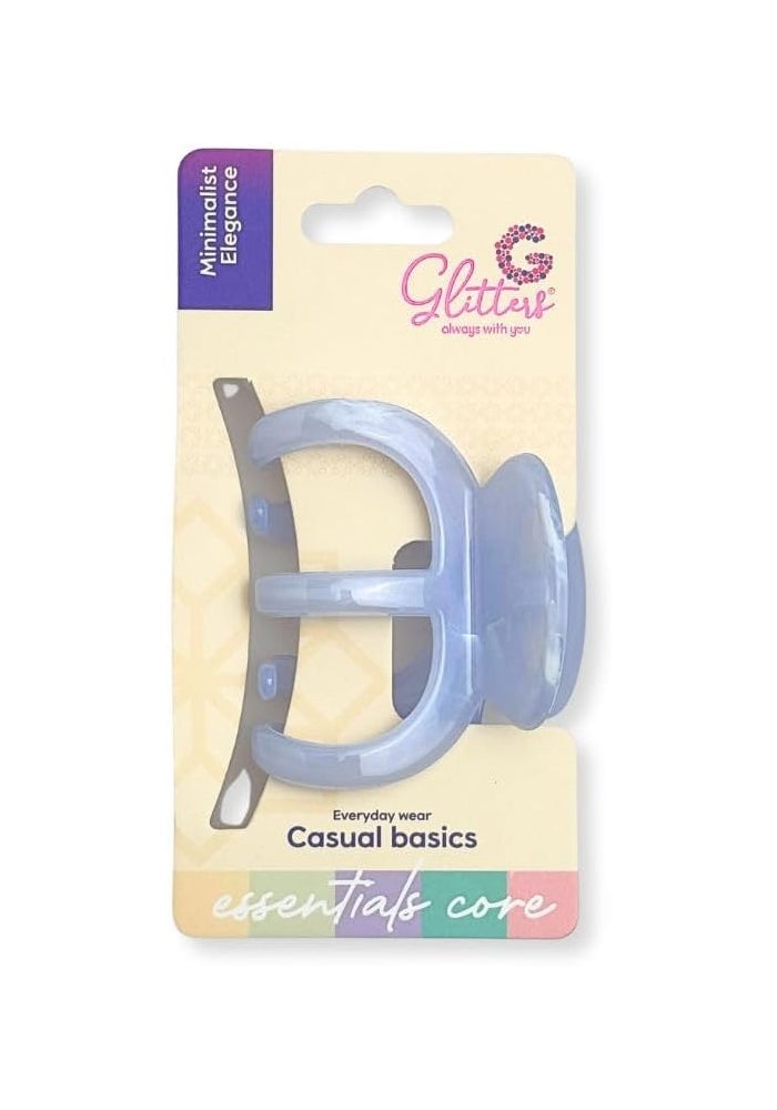 Glitters Casual Basic Hair Claw Clip in Light Blue Acrylic - Image 1