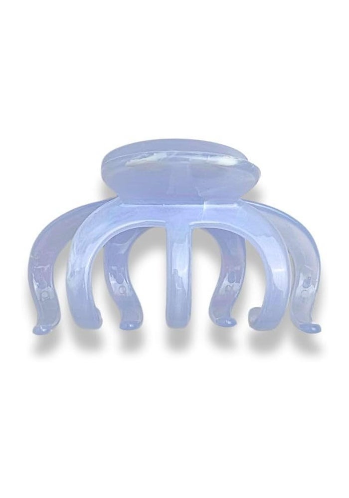 Glitters Casual Basic Hair Claw Clip in Light Blue Acrylic - Image 2