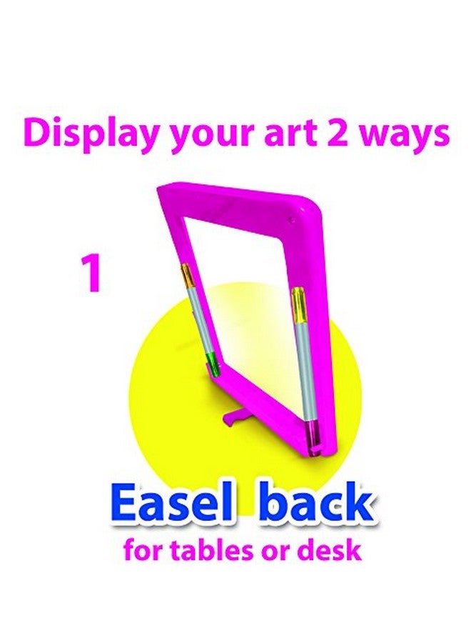 Mindscope Light Up Led Glow Pad Writing Board Pink Animator With Glow Markers - Image 3