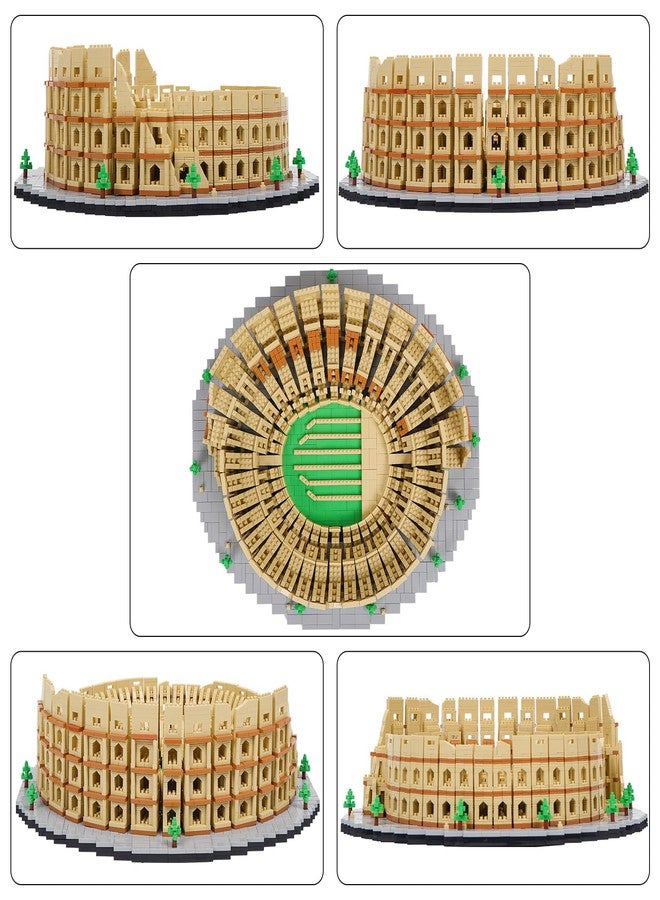 Geniteen Building Blocks Set Roman Colosseum Model Micro Building Blocks 5594 PCS Famous Architecture Model Mini Building Kit, Gift for Kids and Adults - Image 5