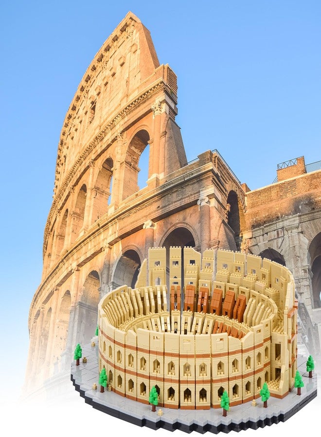 Geniteen Building Blocks Set Roman Colosseum Model Micro Building Blocks 5594 PCS Famous Architecture Model Mini Building Kit, Gift for Kids and Adults - Image 2