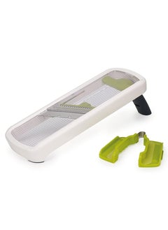 Joseph Joseph Multi Grip Kitchen Mandoline Adjustable Fruit And Vegetable Slicer 3 Slice And 2 Julienne Thickness With Precision Food Grip White  - Image 1