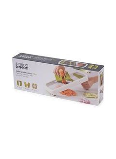 Joseph Joseph Multi Grip Kitchen Mandoline Adjustable Fruit And Vegetable Slicer 3 Slice And 2 Julienne Thickness With Precision Food Grip White  - Image 4