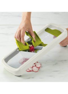 Joseph Joseph Multi Grip Kitchen Mandoline Adjustable Fruit And Vegetable Slicer 3 Slice And 2 Julienne Thickness With Precision Food Grip White  - Image 5