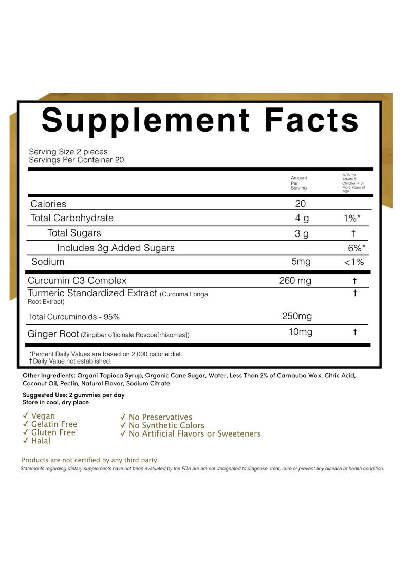 Vitamina Turmeric With Ginger 60's Gummies - Image 2