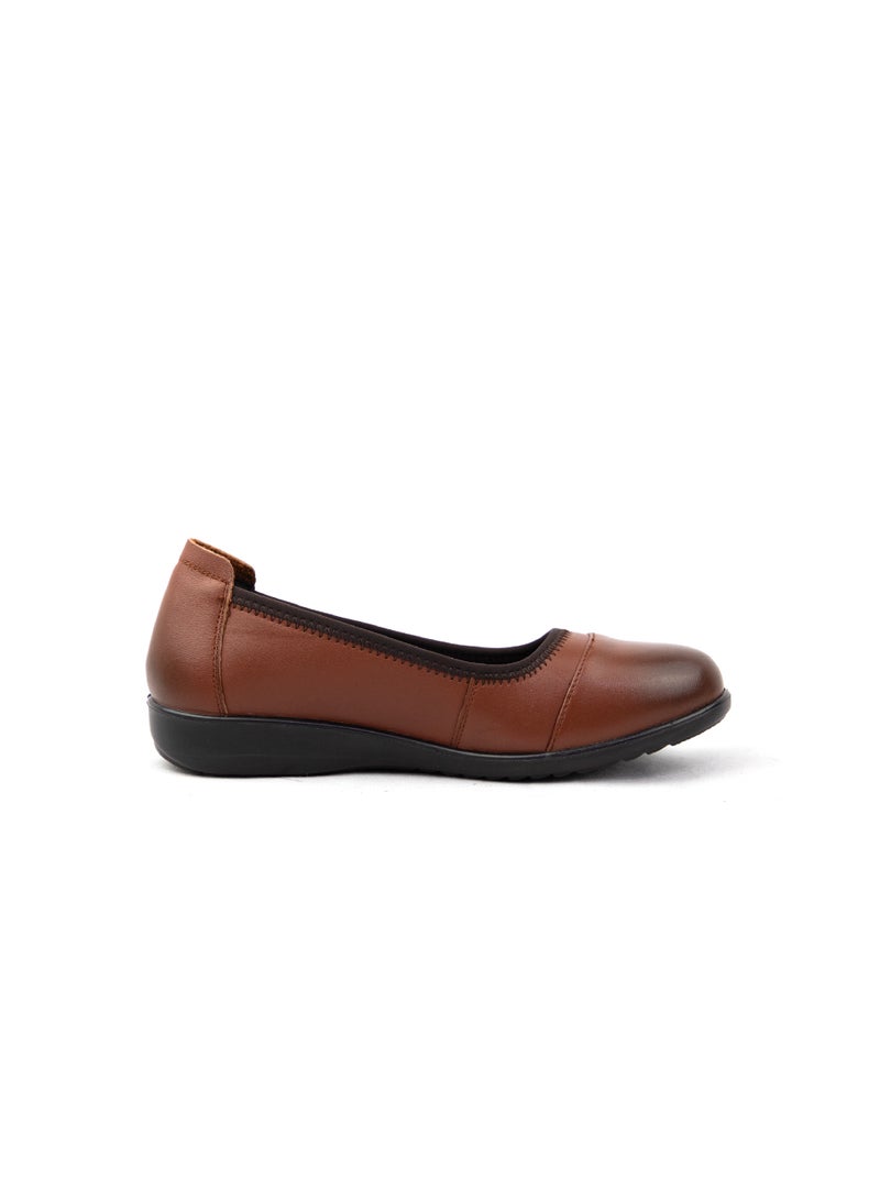 Gladiator GL 5010-3 Women’s Genuine Leather Comfort Flats – Brown | Office & Formal Wear Shoes - Image 5