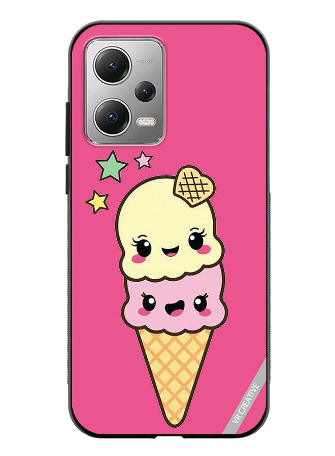 VR CREATIVE Protective Case Cover For Xiaomi Redmi Note 12 Ice Cream Design Multicolour - Image 1