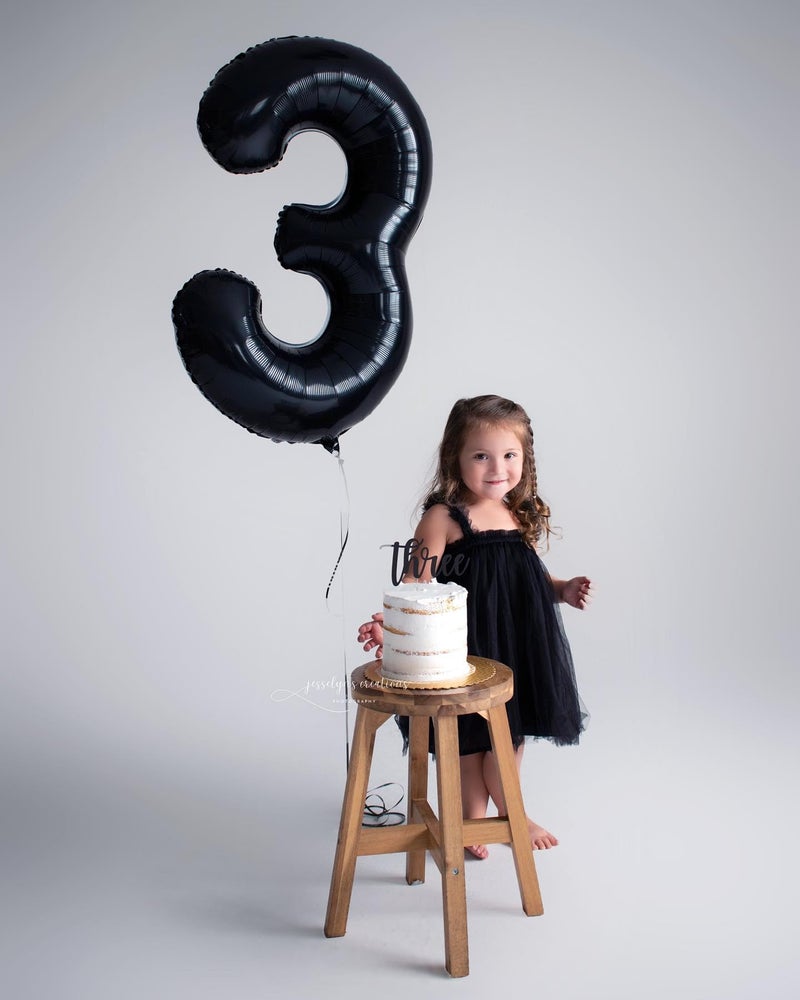 IWERP Black Number 0 Balloon 40 Inch, 0 Balloon Numberfor 10th 20th 30th 40th 50th 60th Birthday Decorations, Black Party Supplies for Men Women - Image 2