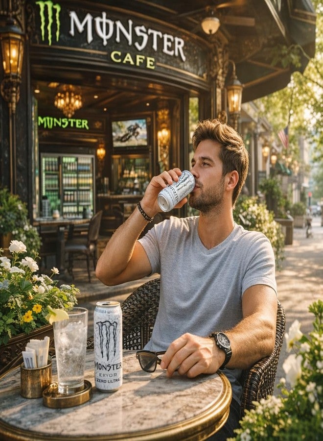 Monster Energy Zero Ultra White Drink (Pack of 6) 500ml By COUGAR | Zero Sugar Refreshing Energy Beverage | Light Flavor with Smooth Taste | Carbonated Energy Drink for Focus & Performance | Ready to Drink Can for Daily Boost – (Imported-USA) - Image 3