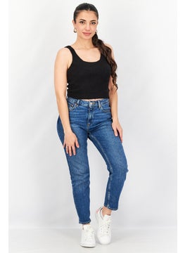 Threadbare Women U Neck Sleeveless Textured Cropped Top, Black  - Image 4