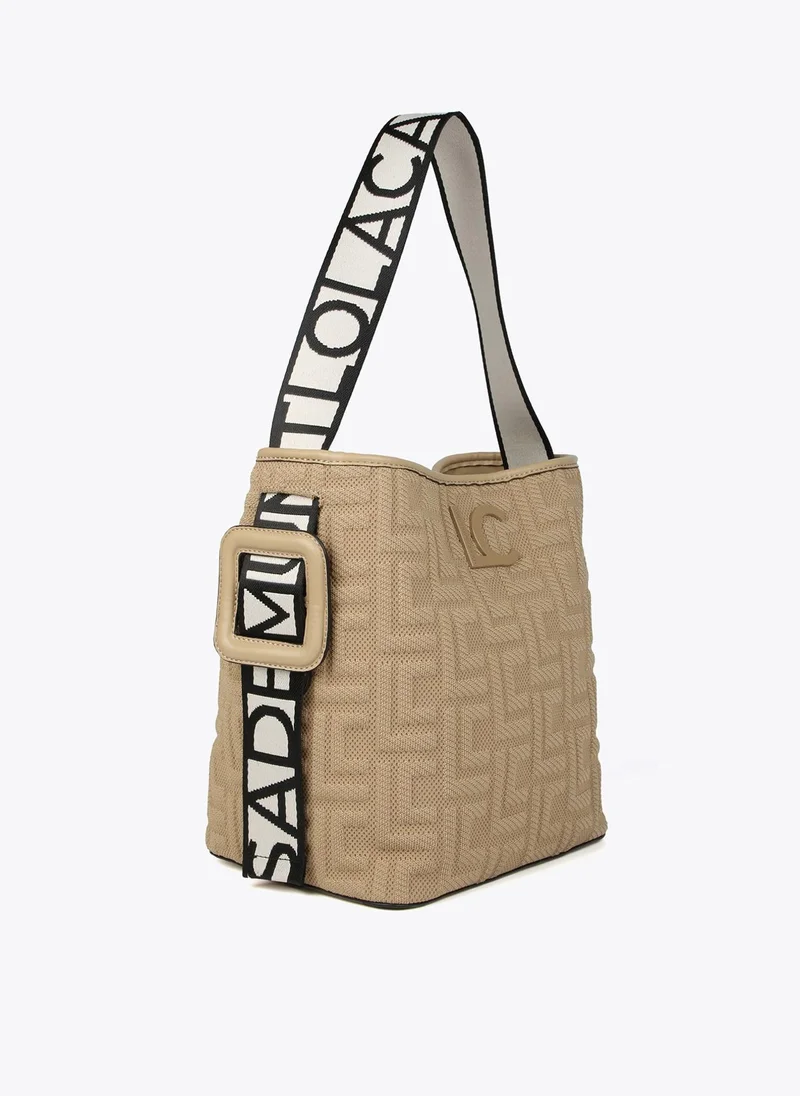 Lola Casademunt Monogrammed fabric tote bag