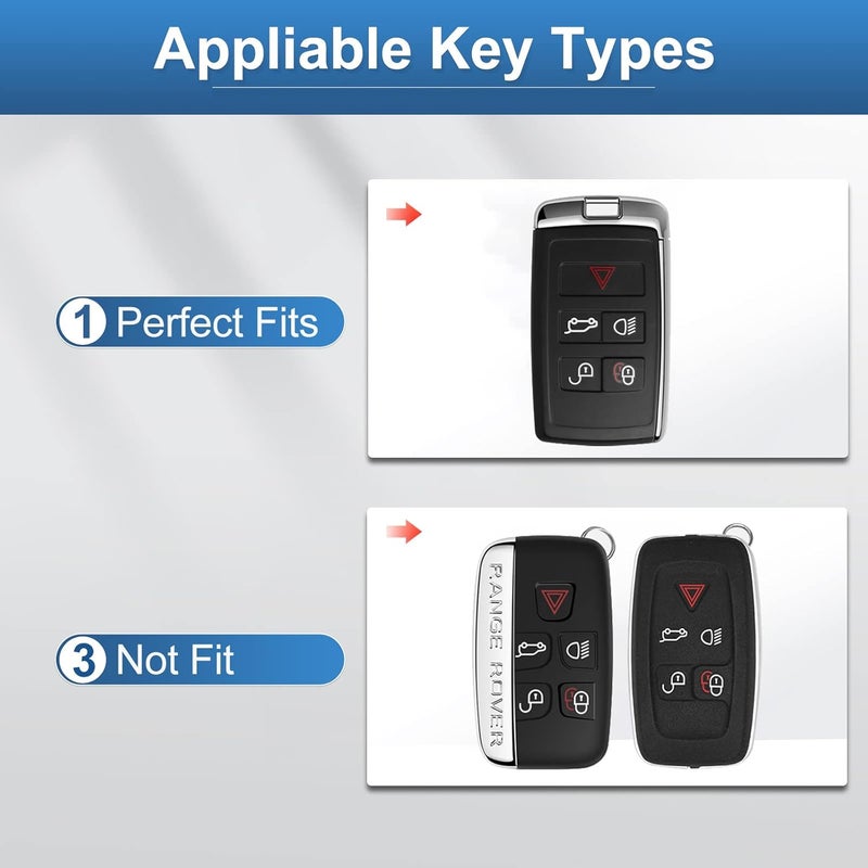 YO&YOYE يونيكورن (YO&YOYE) متوافق مع غطاء مفتاح لاند روفر (Land Rover Key Fob Cover) مع سلسلة المفاتيح (Keychain). - Image 2