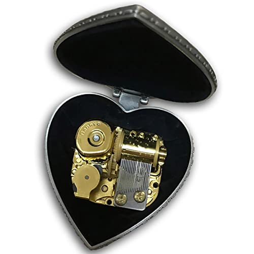 BinkeGG Play [ Davy Jones (Pirates of The Caribbean) ] Tin Alloy Heart Shape Wind up Musical Box with Sankyo Musical Movement - Image 4