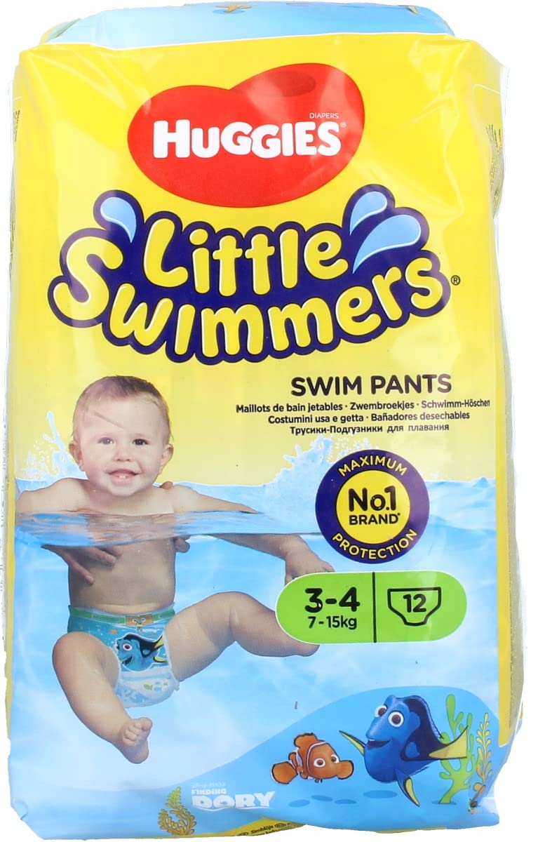 Huggies Little Swimmers Disposable Swim Diapers Small 12Count PinkBlue