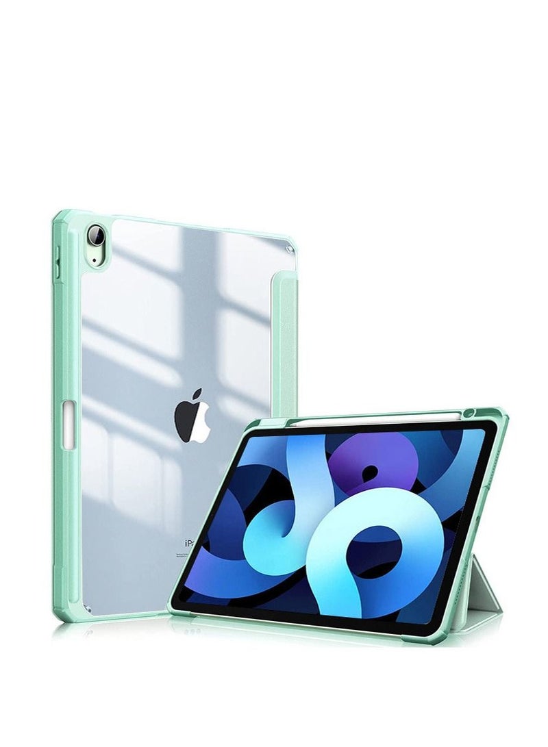 Loquat Green iPad case with pen slot