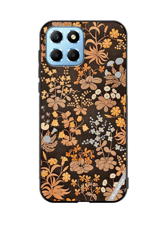 VR CREATIVE Protective Case Cover For Honor X8 5G Brownie Flower Design Multicolour - Image 1