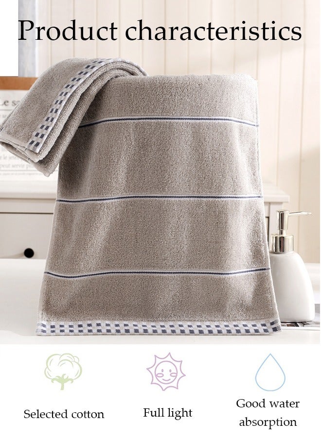 DUNISO Face towel, household thick pure cotton material towel, soft and quick drying, high water absorption, suitable for home travel and hotels, 35 * 75cm - Image 5