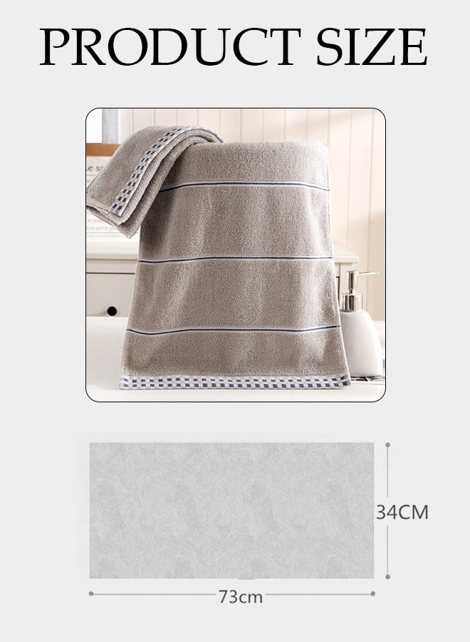 DUNISO Face towel, household thick pure cotton material towel, soft and quick drying, high water absorption, suitable for home travel and hotels, 35 * 75cm - Image 2