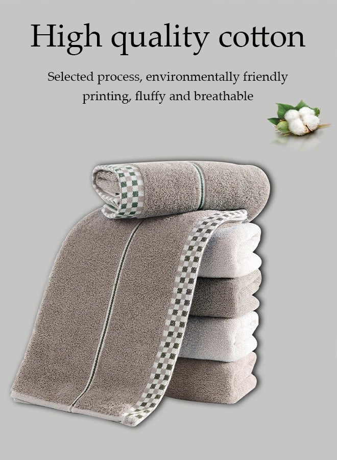 DUNISO Face towel, household thick pure cotton material towel, soft and quick drying, high water absorption, suitable for home travel and hotels, 35 * 75cm - Image 3