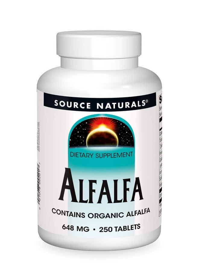 Source Naturals مكمل غذائي من البرسيم 10 حبوب 250 قرص - Image 2